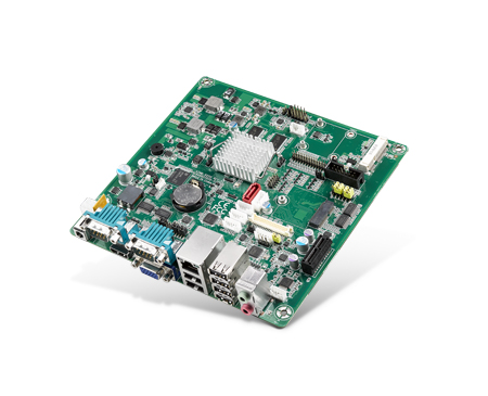 Mini-ITX Motherboard with NXP ARM<sup>®</sup> Cortex<sup>®</sup>-A9 i.MX6D Dual Core, VGA/HDMI/LVDS, 1 x SATA, 6  USB, 1GB onboard memory